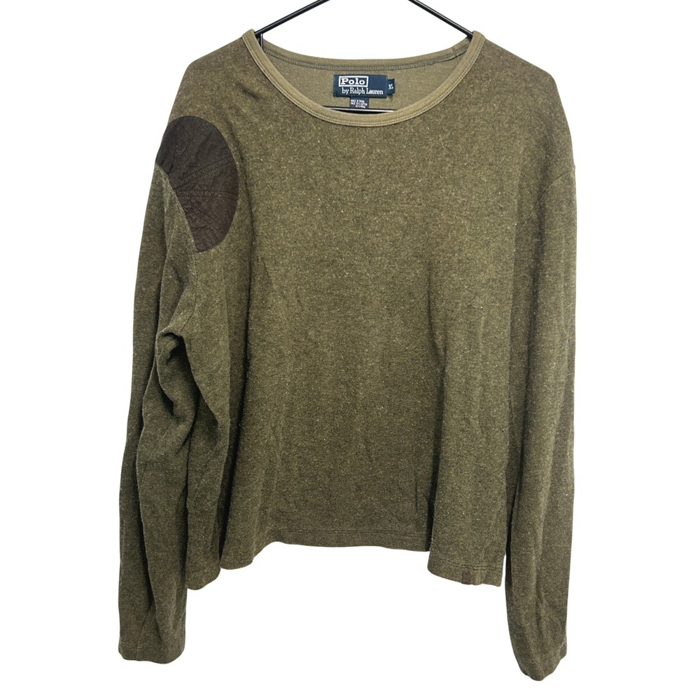 Polo Ralph Lauren Shooting Sweater XL Olive Wool Blend Hunting‎ Heritage Outdoor